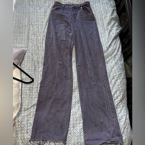 Zara Purple Wide Leg Jeans